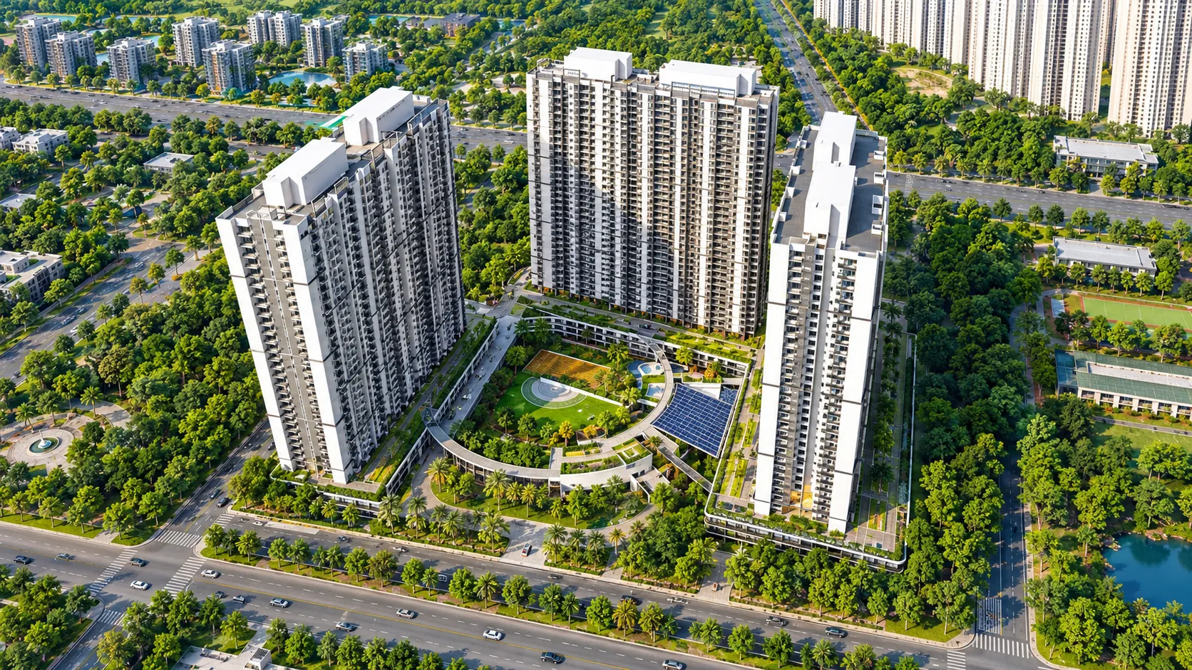 Godrej Ghodbunder Road – open spaces